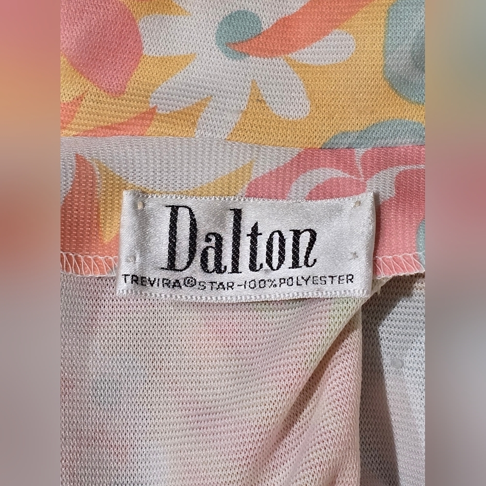 Dalton Trevira Star Vintage Pastel Floral Blazer Size 10 - Picture 7 of 9